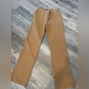 Jules & Leopold Camel Straight-Leg Pants